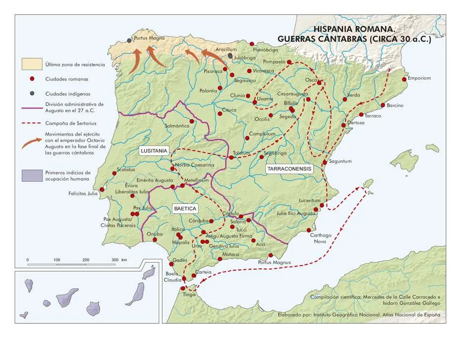 España. Hispania romana. Guerras cántabras (Circa 30 a.C.). 20