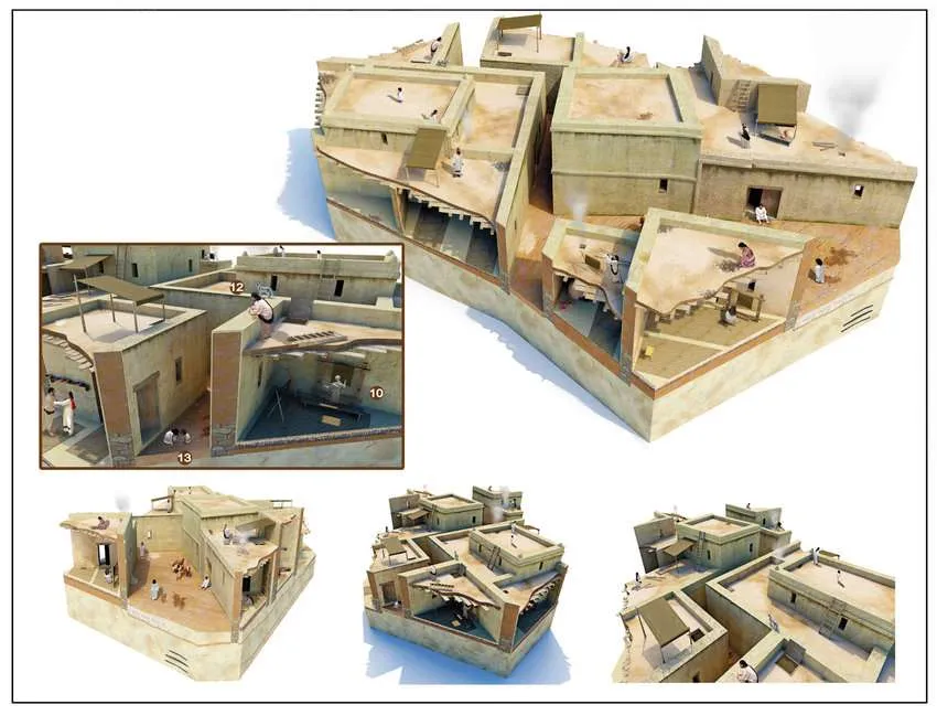 Reconstrucción de una planta de viviendas fenicias en Cádiz, por J.M. Gener Basallote