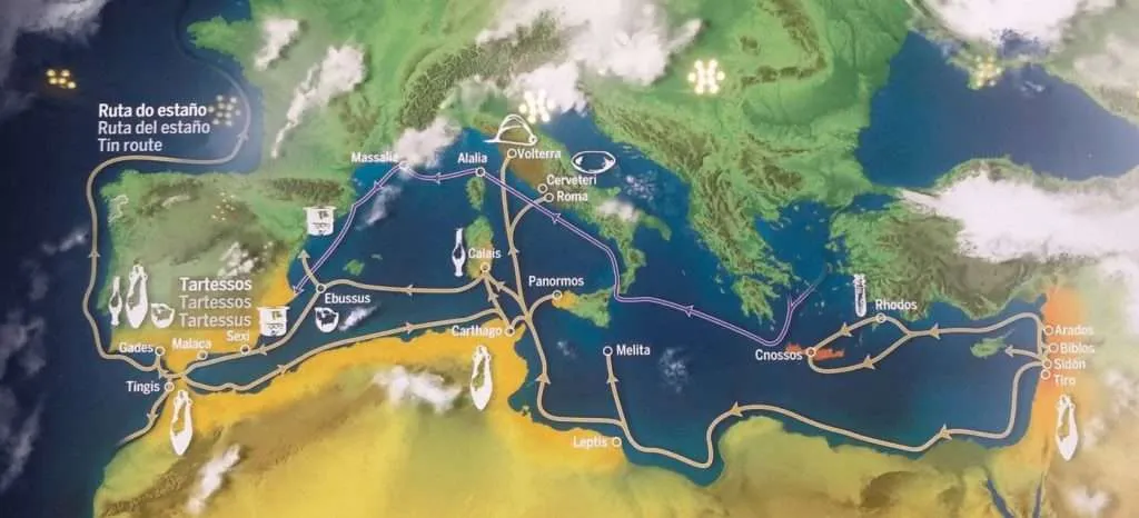 Rutas comerciales del Mediterráneo arcaico