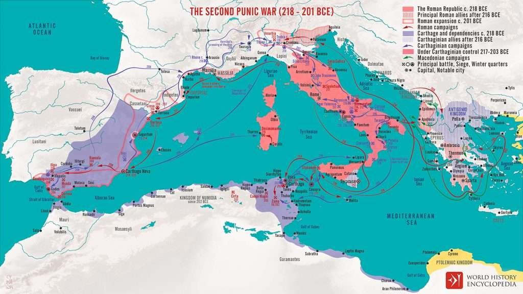 Segunda guerra púnica, por World History Encyclopedia