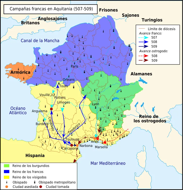 Campañas francas contra el Reino visigodo de Tolosa 507-509