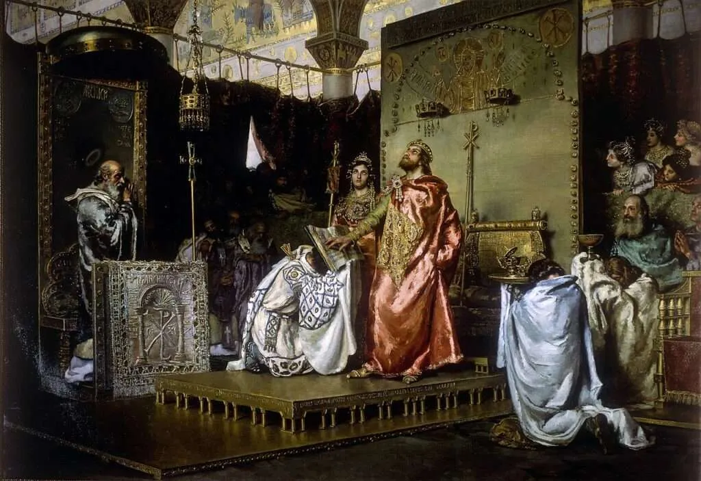 Conversión de Recaredo (1888) por Antonio Muñoz Degrain
