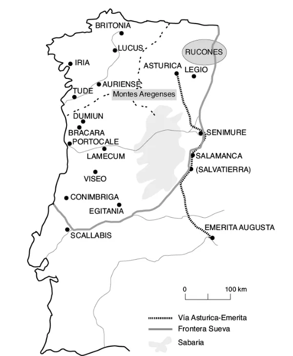 Reino suevo en el 585, por Pablo C. Díaz