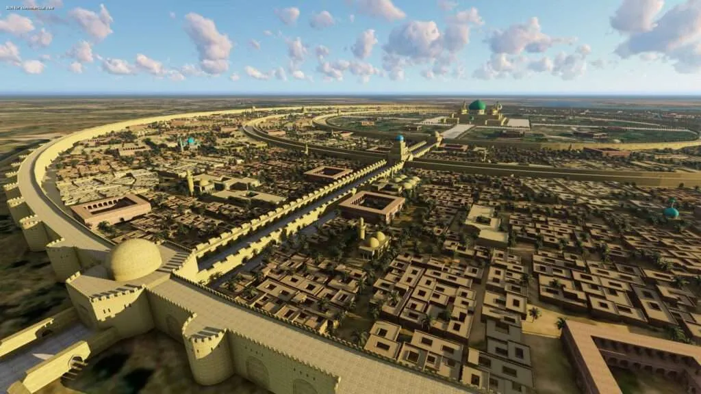 Modelo 3D de la ciudad redonda de Bagdad en el siglo VIII