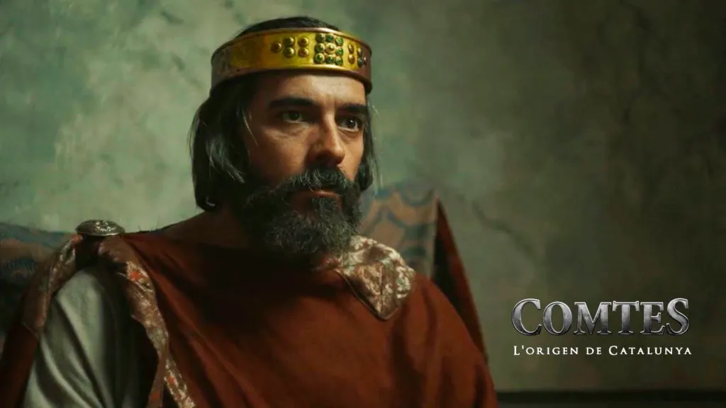 Wifredo el Velloso interpretado por David Segú en la docuserie Comtes (2017)