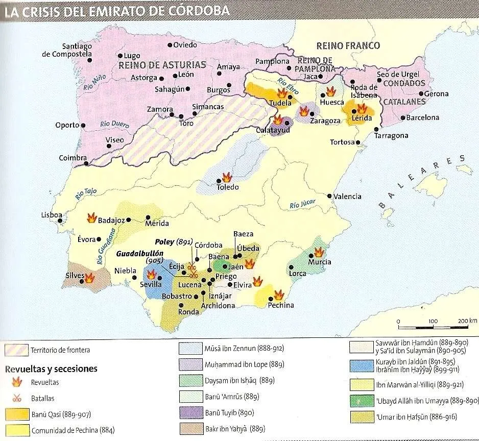 Crisis del Emirato de Córdoba, finales del siglo IX y principios del X