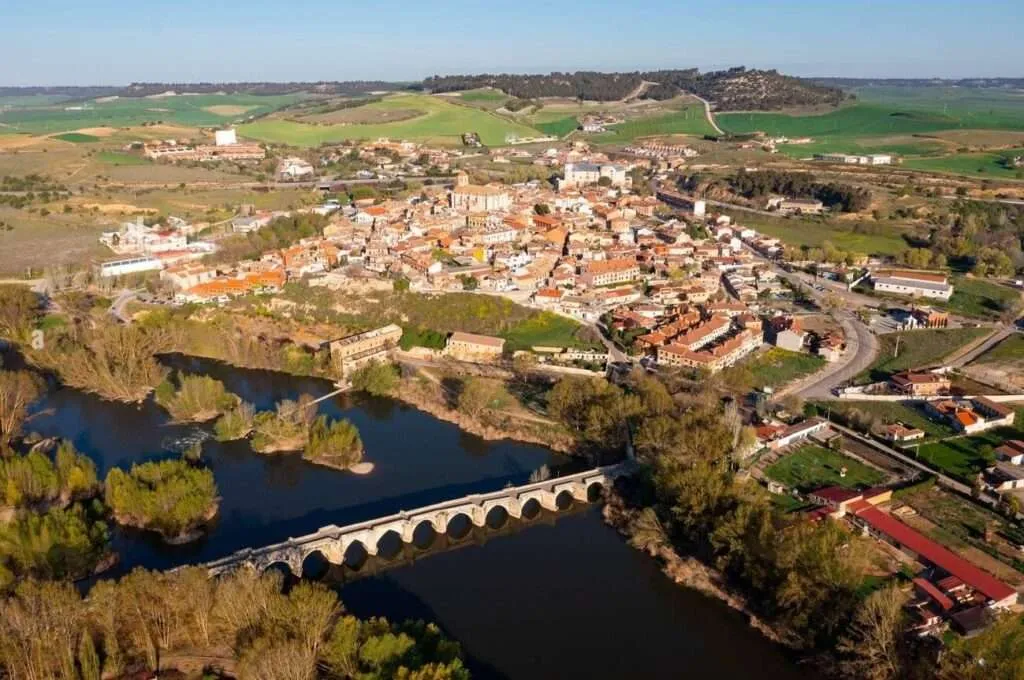 Vista aérea de Simancas en la actualidad