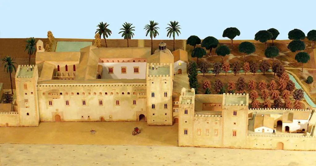 Maqueta de la almunia del rey de la taifa de Valencia, siglo XI