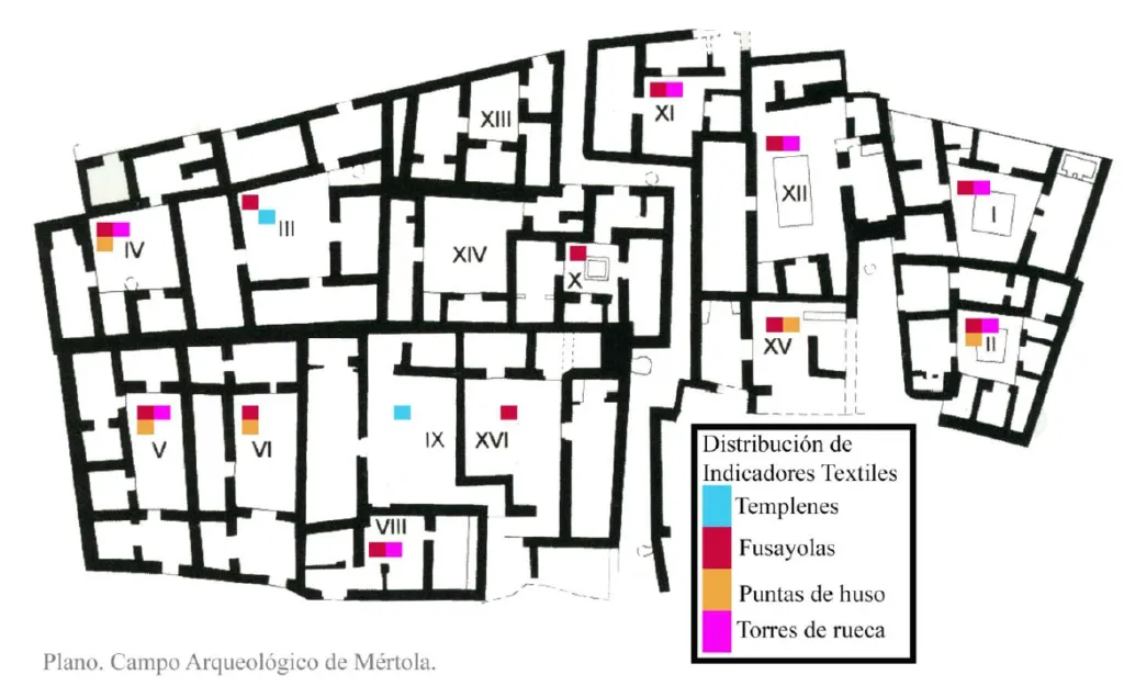 Instrumentos de hilado encontrados en espacios domésticos del yacimiento de Mértola (Portugal), por José María Moreno Narganes