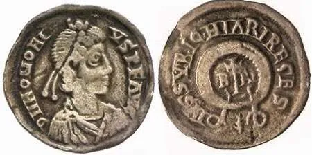 Moneda de plata emitida por Requiario