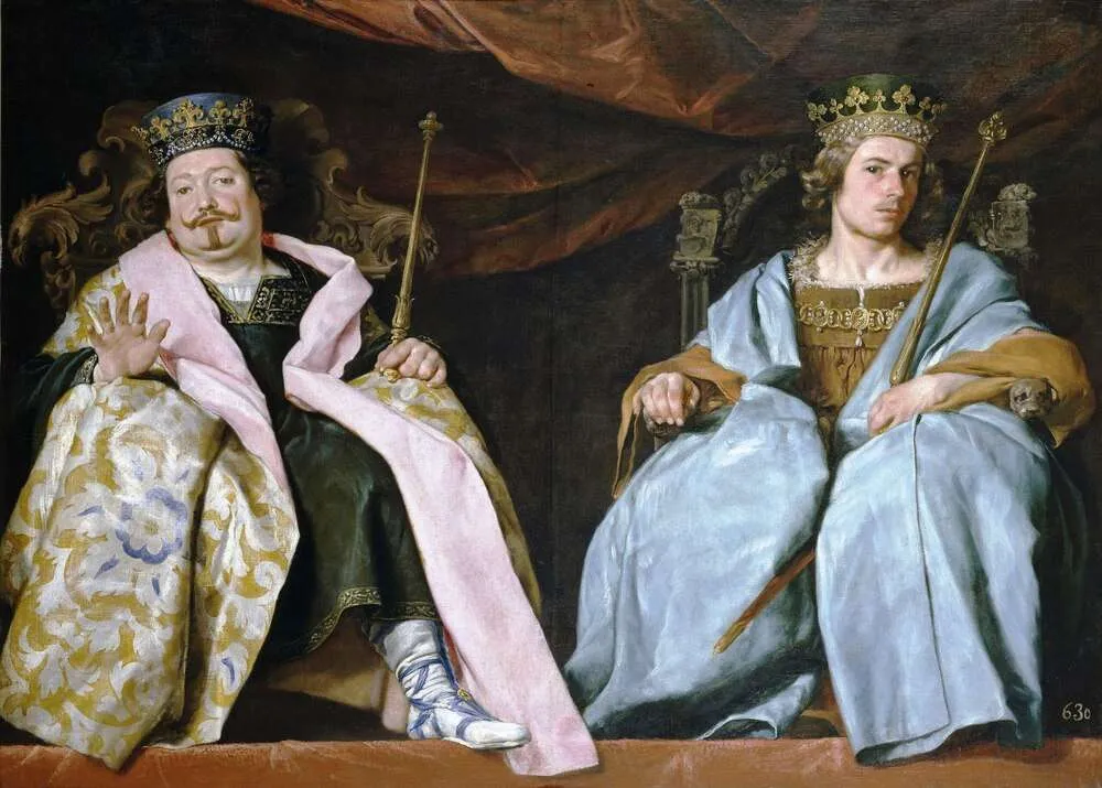 Dos reyes de España (1641), por Alonso Cano, representando a Sancho el Gordo y su hijo Ramiro III de Léon