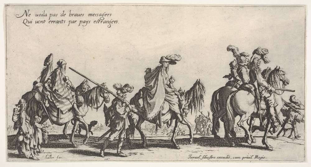 La marcha de los gitanos (1621), por Jacques Callot