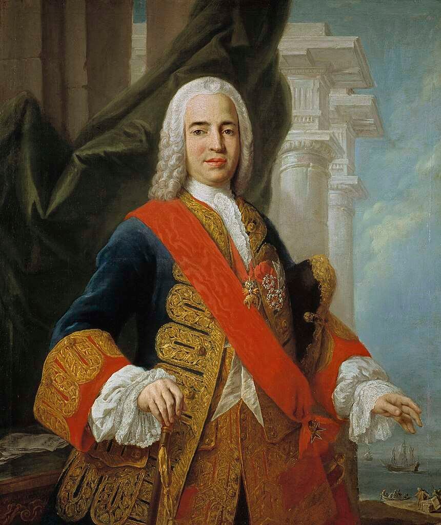 Zenón de Somodevilla y Bengoechea, marqués de la Ensenada (1750), por Jacopo Amigoni