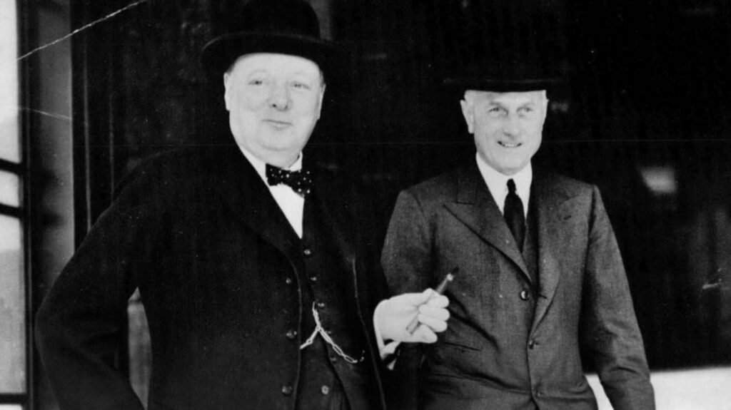 Winston Churchill y Samuel Hoare