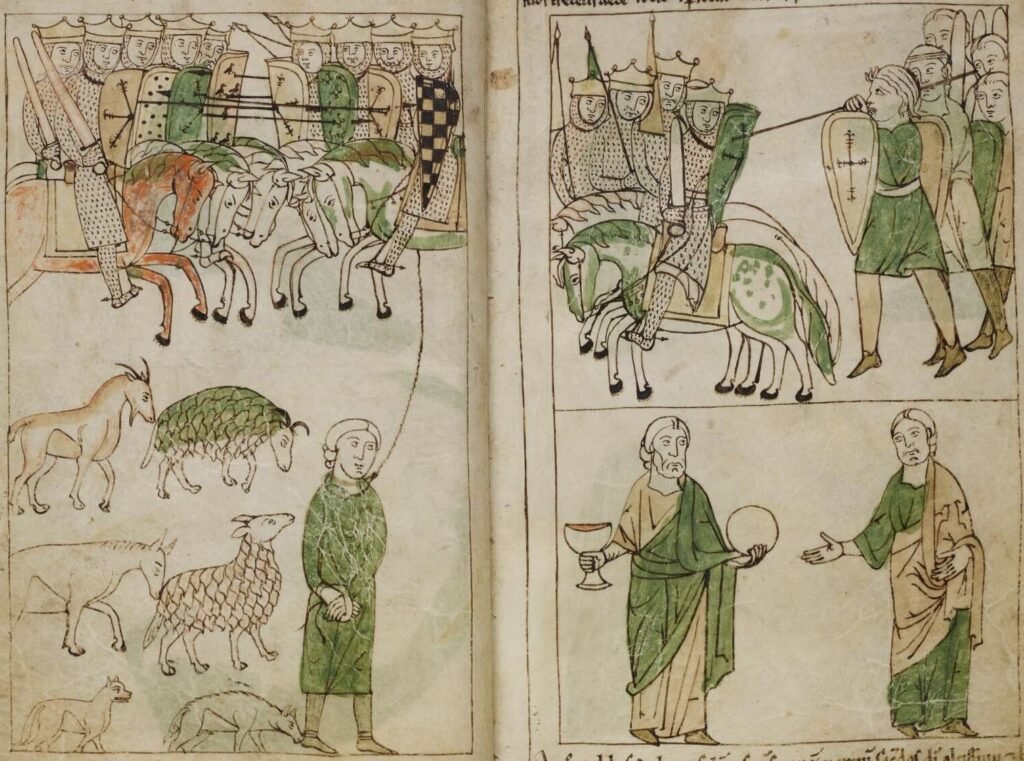 Biblia de Pamplona (1197). Batalla y botín de guerra