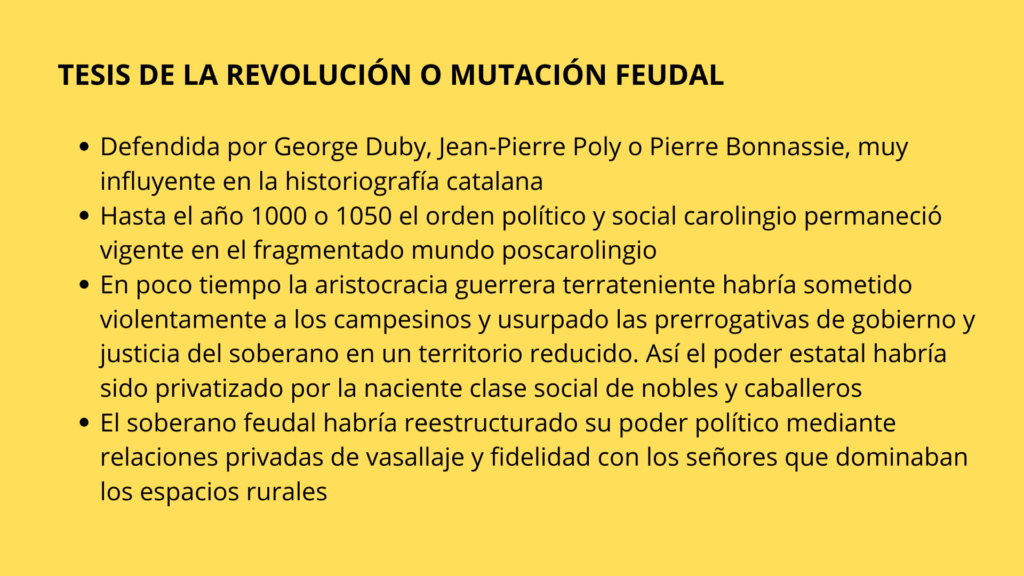 Tesis de la revolución o mutación feudal