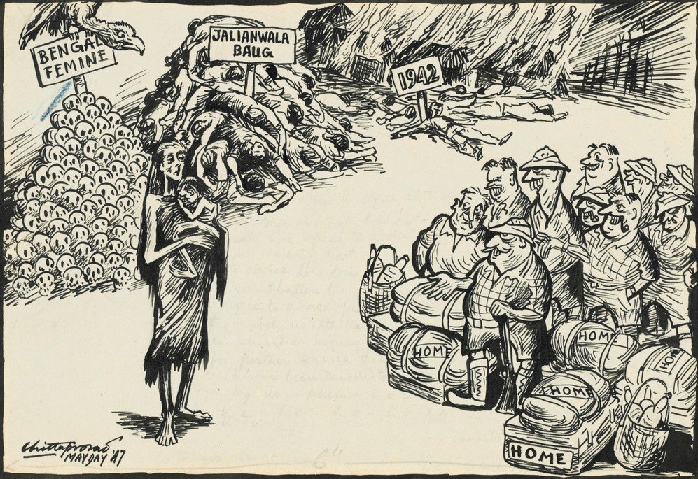 El legado de la colonización británica en la India (1947), por Chittaprosad Bhattacharya