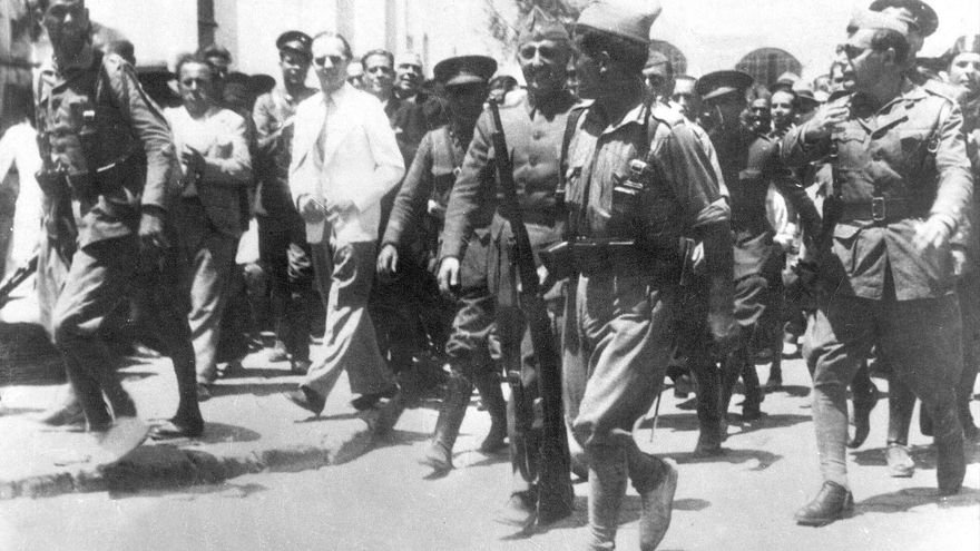 Llegada del general Francisco Franco a Ceuta el 18 de julio de 1936
